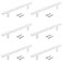 Coshar 6Pcs Cabinet Pulls Drawer Pulls Cabinet Handles Stainless Steel T Bar Pulls Kitchen Hardware Flat WhiteHole Cneter 50 Total Length 8