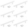 Coshar 6Pcs Cabinet Pulls Drawer Pulls Cabinet Handles Stainless Steel T Bar Pulls Kitchen Hardware Flat WhiteHole Cneter 50 Total Length 8