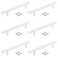 Coshar 6Pcs Cabinet Pulls Drawer Pulls Cabinet Handles Stainless Steel T Bar Pulls Kitchen Hardware Flat WhiteHole Cneter 50 Total Length 8