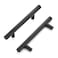 Ravinte 55 Pack 6 Cabinet Pulls Matte Black Stainless Steel Kitchen Drawer Pulls Cupboard Pulls Cabinet Handles 6Length with 375 Hole Center