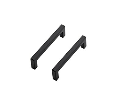 Ravinte 25 Pack Solid 312 Inch Center to Center Slim Square Bar Drawer Handles Cabinet Hardware in Matte Black Kitchen Handles and Pulls