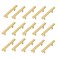 Kitmose 15 Pack Cabinet Pulls Brushed Gold Stainless Steel T Bar Pull Handles for Kitchen Cabinet Cupboard Drawer Door Handle Pull Knobs Overall Length 4 Hole Center 212