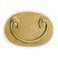 Hardware Philosophy Oval Brass Drawer Pulls Set of 2 4 by