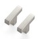Ravinte Hardware 10 Pack Brushed Nickel Cabinet Pulls 2 Inch Cabinet Door Handles with Single Hole Square Kitchen Hardware for Doors Drawers CupboardsSilver Stainless Steel Knobs