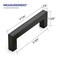 Ravinte Hardware 10 Pack Matte Black Cabinet Pulls 375 Inch 96 mm Hole Center Cabinet Handles Square Kitchen Hardware for Doors Drawers Cupboards Black Stainless Steel 425 Inch Overall Length