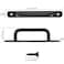 Fulushouxi 2 Pcs Barn Door Handles Sliding Door Pull Handles Stainless Steel Closet Cabinet Door Handles Pulls with Plates for Cupboard Cabinet Wardrobe Drawer Shed Pull Handles 192mm756 inch Black