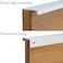 LC LICTOP 315 Inch Brushed Silver Finger Pulls 4Pcs 252 Inch Hole Spacing Aluminum Alloy Edge Pulls Furniture Handle Back Mount Concealed Handles for Cabinets Cupboard Drawer Dresser Wardrobe