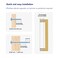 Ravinte Hardware 5 Pack Brushed Brass Cabinet Pulls 5 Inch 128 mm Hole Center Cabinet Handles Square Kitchen Hardware for Doors Drawers Cupboards Gold Stainless Steel 55 Inch Overall Length