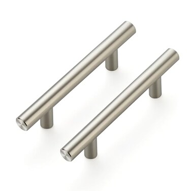Ravinte Hardware 5 Pack Cabinet Handles with 3 Inch 76mm Hole Center Brushed Nickel Cabinet Pulls Stainless Steel Drawer Pulls Kitchen Knobs for Dresser Drawer 5 Inch Overall Length