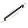 Probrico 5 Pack Black Kitchen Cabinet PullsStainless Steel 10inch Hole Centers Cabinet HandlesSquare Corner Bar Black Dresser Drawer Pull Handles