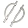 9BUILD 10 Pack 5 Inch Brushed Satin Nickel Kitchen Cabinet Handles Half Moon Cabinet Pulls Kitchen Handles for Cabinets Cabinet Hardware Nickel Dresser Pulls Drawer Handle