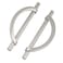 9BUILD 10 Pack 5 Inch Brushed Satin Nickel Kitchen Cabinet Handles Half Moon Cabinet Pulls Kitchen Handles for Cabinets Cabinet Hardware Nickel Dresser Pulls Drawer Handle