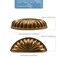 9BUILD 10 Pack Antique Brass Cabinet Cup Pulls 3 Inch Hole Center Retro Kitchen Pulls