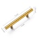 Aegero 15 Pack Cabinet Pulls Brushed Brass Stainless Cabinet Handles for Kitchen and Bathroom Cabinets 5 Inch Length 3 Inch Hole Center