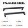 Aibeli 10 Pack 8 Inch Oil Rubbed Bronze Drawer Pulls Square Cabinet Handles Stainless Steel Dresser Pulls Cupboard Bar Pulls Cabinet Hardware Kitchen Handles Hole Center 203mm