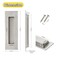 Aibeli 4 Pack Pocket Door Handles Sliding Closet Pulls 59 Flush Barn Door Pulls Brushed Nickel Closet Finger Pulls SUS 304 Rectangular Recessed Handles