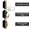 AlloyTech Pocket Door Pull Swivel Handle with Concealed Hardware and Quick Install Kit No Kit Brass