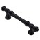 Alzassbg 10 Pack Matt Black Cabinet Pulls 3 Inch76mm Hole Centers Vintage Kitchen Hardware Cabinet Handles AL3085MB