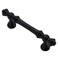 Alzassbg 10 Pack Matt Black Cabinet Pulls 3 Inch76mm Hole Centers Vintage Kitchen Hardware Cabinet Handles AL3085MB