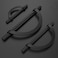 Alzassbg 6 Pack Matt Black Cabinet Pulls 5 Inch128mm Hole Centers Half Moon Metal Drawer Pulls Kitchen Hardware Cabinet Handles AL3902MB