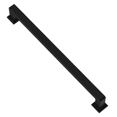 Alzassbg 6 Pack Matt Black Cabinet Pulls 834 Inch224mm Hole Centers Cabinet Handles Square Kitchen Hardware for Cabinets AL3046MB