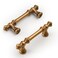 Amerdeco 10 Pack Antique Brass Cabinet Pulls 3 Inch76mm Hole Center Cabinet Hardware Kitchen Cabinet Handles for Bathroom Drawer Pulls Dresser Pulls ZH0014