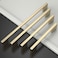 Amerdeco 10 Pack Brushed Brass Cabinet Pulls 10 Inch256MM Hole Centers Kitchen Cabinet Handles Cabinet Hardware Kitchen Handles for Cabinets Cupboard ZH0060