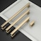 Amerdeco 10 Pack Brushed Brass Cabinet Pulls 334 Inch96mm Hole Center Gold Drawer Pulls Cabinet Hardware Kitchen Cabinet Handles for Bathroom Dresser Pulls ZH00013