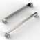Amerdeco 10 Pack Brushed Satin Nickel Cabinet Hardware 712 Inch192mm Hole Center Kitchen Handles for Bathroom and Dresser Pulls ZH0001