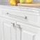 Amerdeco 10 Pack Brushed Satin Nickel Cabinet Hardware 712 Inch192mm Hole Center Kitchen Handles for Bathroom and Dresser Pulls ZH0001