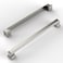 Amerdeco 10 Pack Brushed Satin Nickel Cabinet Hardware 712 Inch192mm Hole Center Kitchen Handles for Bathroom and Dresser Pulls ZH0001
