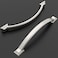 Amerdeco 10 Pack Brushed Satin Nickel Cabinet Pulls 7 Inch177mm Hole Centers Handles for Kitchen Cabinet Hardware Arch Cabinet Handles for Bathroom Dresser Drawer Handles ZH0016