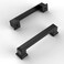 Amerdeco 10 Pack Matte Black Cabinet Pulls 334 Inch96mm Hole Center Cabinet Hardware Kitchen Cabinet Handles for Bathroom Drawer Pulls Dresser Pulls ZH0001