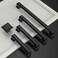 Amerdeco 10 Pack Matte Black Cabinet Pulls 334 Inch96mm Hole Center Cabinet Hardware Kitchen Cabinet Handles for Bathroom Drawer Pulls Dresser Pulls ZH0001