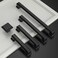 Amerdeco 10 Pack Matte Black Cabinet Pulls 334 Inch96mm Hole Center Cabinet Hardware Kitchen Cabinet Handles for Bathroom Drawer Pulls Dresser Pulls ZH0001