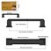 Amerdeco 10 Pack Matte Black Cabinet Pulls 334 Inch96mm Hole Center Cabinet Hardware Kitchen Cabinet Handles for Bathroom Drawer Pulls Dresser Pulls ZH0001