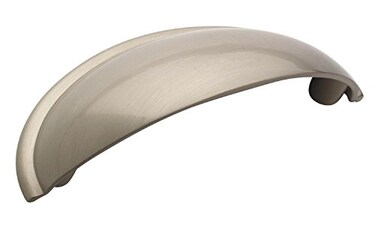 Amerock BP53019G10 Cabinet Cup Pull Satin Nickel 212 inch 64 mm CentertoCenter Cup Pulls 1 Pack Drawer Pull Drawer Handle Cabinet Hardware