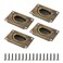 Antrader Boat Ring Hatch Pull Flush LiftBoat Flush Hatch Lift Ring Pull Handle Home Furniture Recessed Handle with ScrewsBronze4Pcs
