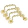Aracombie 4 PCS 120mm Drop Bail Drawer Pulls Gold Pulls Kitchen Cabinet Handles Modern Dresser Handles Furniture Pulls Cupboard Door Handles for Wardrobe Cupboard Nightstands Closets