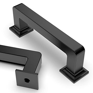 Asidrama 10 Pack 3 Inch76mm Matte Black Kitchen Cabinet Handles Cabinet Pulls Kitchen Cabinet Hardware Cupboard Handles Drawer Pulls