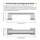 Asidrama 10 Pack 3 Inch76mm Polished Chrome Kitchen Cabinet Handles Cabinet Pulls Kitchen Cabinet Hardware for Cupboard Drawer Pulls