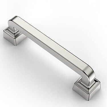 Asidrama 10 Pack 375 Inch96mm Brushed Satin Nickel Kitchen Cabinet Handles Cabinet Pulls Kitchen Cabinet Hardware for Cupboard Drawer Pulls