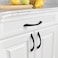 Asidrama 10 Pack 375 Inch96mm Matte Black Cabinet Pulls Cabinet Handles Cupboard Handles Kitchen Cabinet Hardware for Cupboard Drawer Handles Dresser Pulls