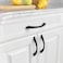 Asidrama 10 Pack 375 Inch96mm Matte Black Cabinet Pulls Cabinet Handles Cupboard Handles Kitchen Cabinet Hardware for Cupboard Drawer Handles Dresser Pulls