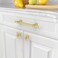 Asidrama 10 Pack 5 Inch128mm Brushed Gold Kitchen Cabinet Handles Cabinet Pulls Kitchen Cabinet Hardware for Cupboard Drawer Pulls