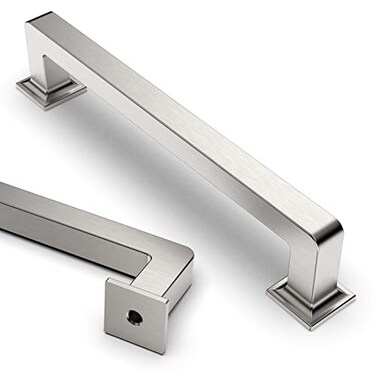 Asidrama 10 Pack 5 Inch128mm Brushed Satin Nickel Kitchen Cabinet Handles Cabinet Pulls Kitchen Cabinet Hardware Cupboard Handles Drawer Pulls