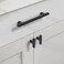 Asidrama 10 Pack 5 Inch128mm Matte Black Kitchen Cabinet Handles Cabinet Pulls Kitchen Cabinet Hardware for Cupboard Drawer Pulls