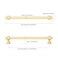 Asidrama 10 Pack 75 Inch192mm Brushed Gold Kitchen Cabinet Handles Cabinet Pulls Kitchen Cabinet Hardware for Cupboard Drawer Pulls
