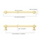 Asidrama 10 Pack 75 Inch192mm Brushed Gold Kitchen Cabinet Handles Cabinet Pulls Kitchen Cabinet Hardware for Cupboard Drawer Pulls
