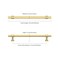 Asidrama 10 Pack 75 Inch192mm Brushed Gold Kitchen Cabinet Handles Cabinet Pulls Kitchen Cabinet Hardware for Cupboard Drawer Pulls